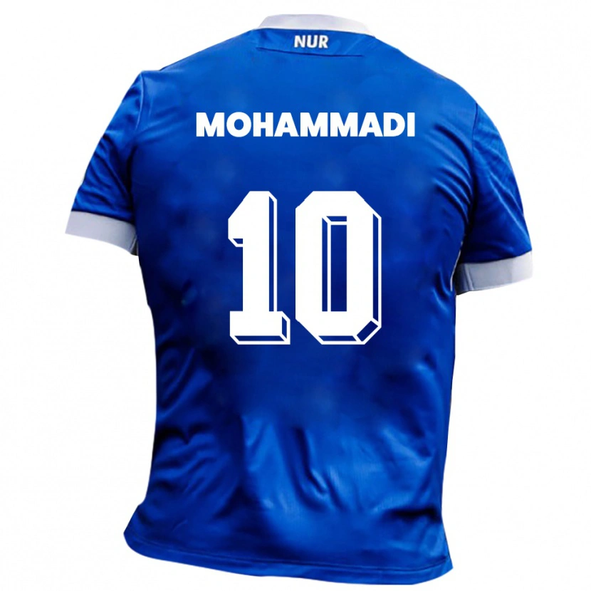 Danxen Herren Soleyman Mohammadi #10 Blau Weiß Auswärtstrikot Trikot 2025/26 T-Shirt Österreich