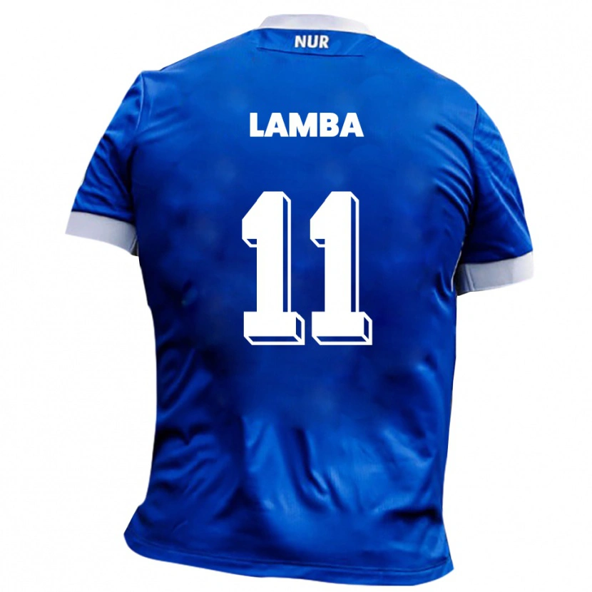 Danxen Herren Eusebe Lamba #11 Blau Weiß Auswärtstrikot Trikot 2025/26 T-Shirt Österreich