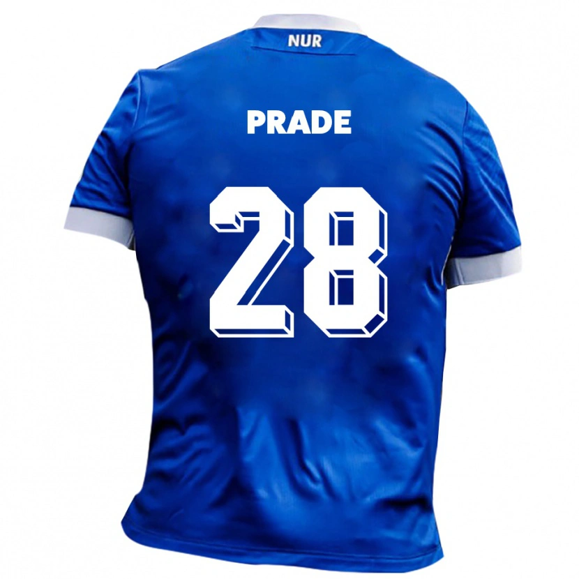 Danxen Herren Adrian Prade #28 Blau Weiß Auswärtstrikot Trikot 2025/26 T-Shirt Österreich