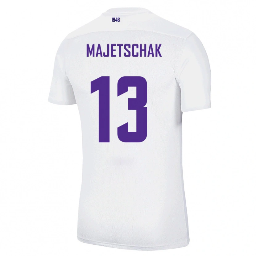 Danxen Herren Erik Majetschak #13 Weiß Grün Auswärtstrikot Trikot 2025/26 T-Shirt Österreich