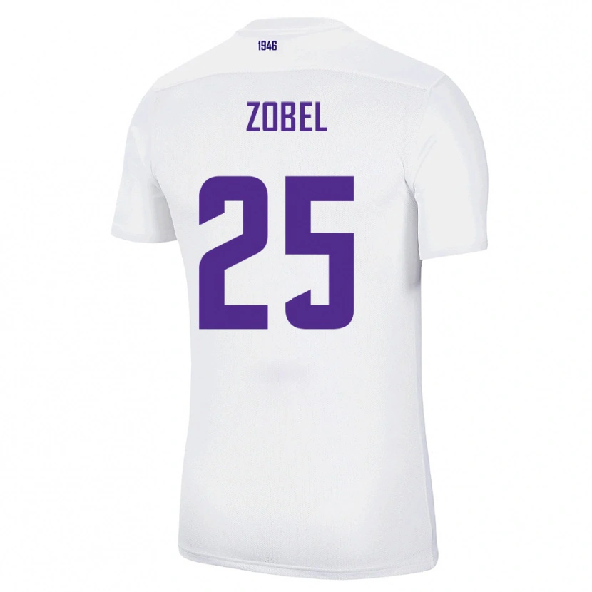 Danxen Herren Tristan Zobel #25 Weiß Grün Auswärtstrikot Trikot 2025/26 T-Shirt Österreich