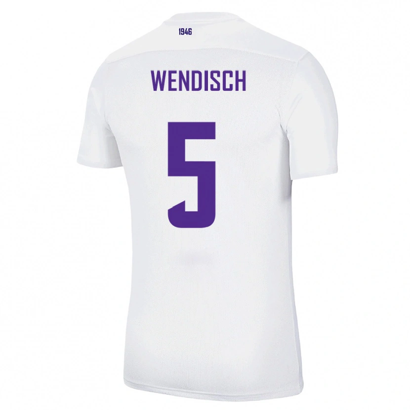 Danxen Herren Pascal Wendisch #5 Weiß Grün Auswärtstrikot Trikot 2025/26 T-Shirt Österreich