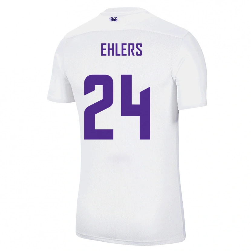 Danxen Herren Jannic Ehlers #24 Weiß Grün Auswärtstrikot Trikot 2025/26 T-Shirt Österreich