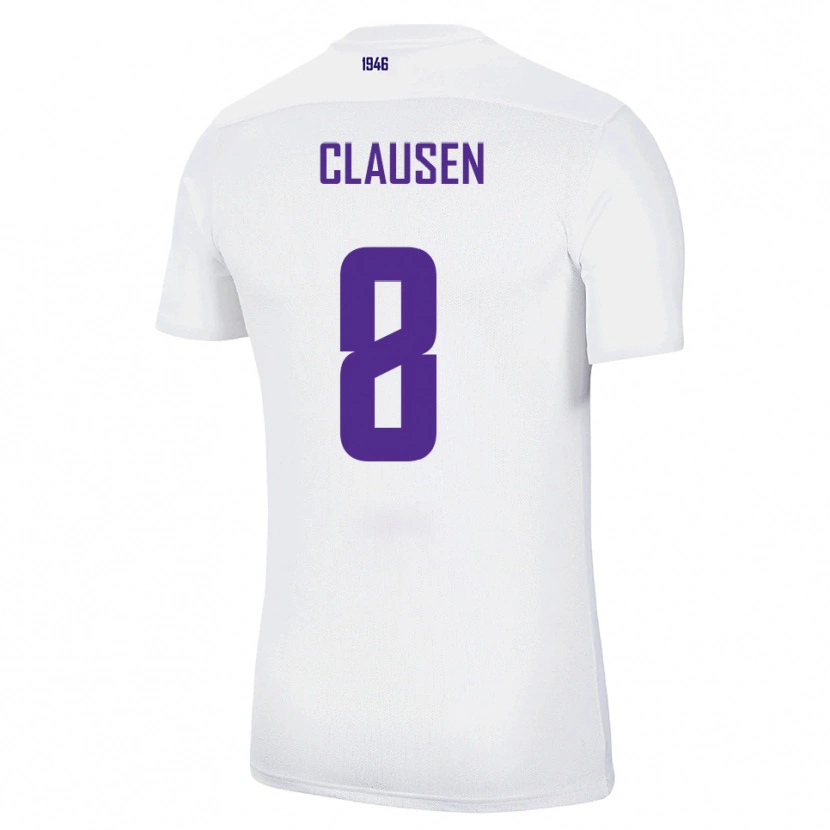 Danxen Herren Mika Clausen #8 Weiß Grün Auswärtstrikot Trikot 2025/26 T-Shirt Österreich