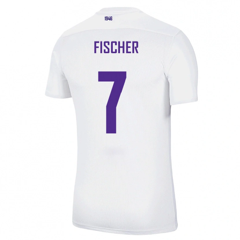 Danxen Herren Franz Fischer #7 Weiß Grün Auswärtstrikot Trikot 2025/26 T-Shirt Österreich