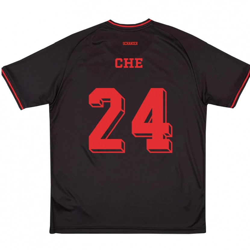 Danxen Herren Neo Che #24 Schwarz Rot Weiß Auswärtstrikot Trikot 2025/26 T-Shirt Österreich