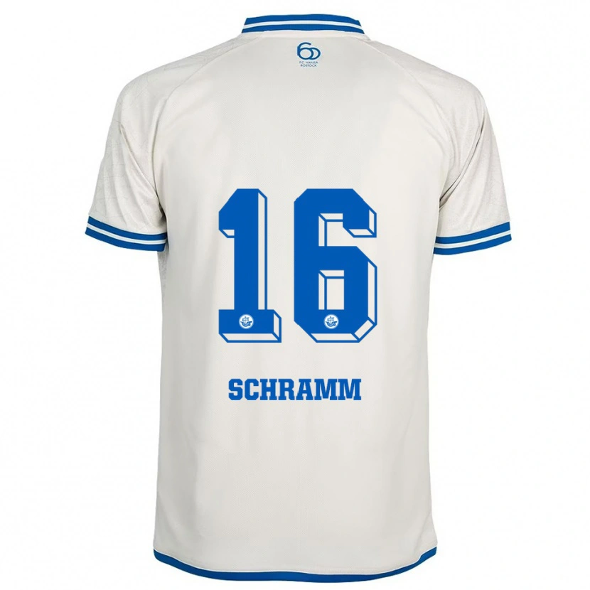 Danxen Herren Jette Schramm #16 Weiß Blau Auswärtstrikot Trikot 2025/26 T-Shirt Österreich