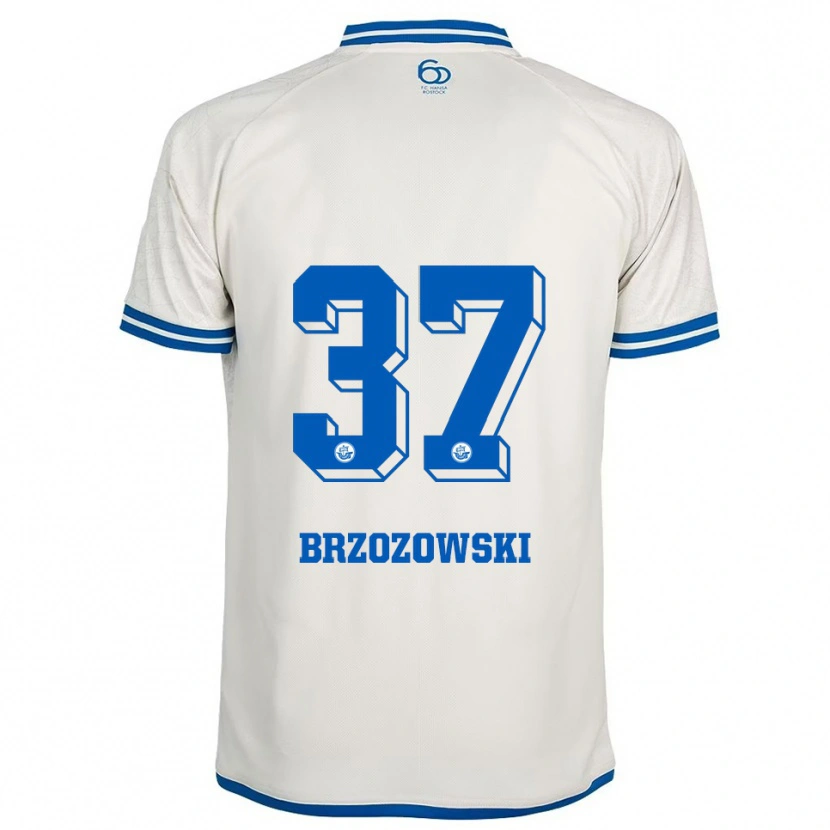 Danxen Herren Milosz Brzozowski #37 Weiß Blau Auswärtstrikot Trikot 2025/26 T-Shirt Österreich