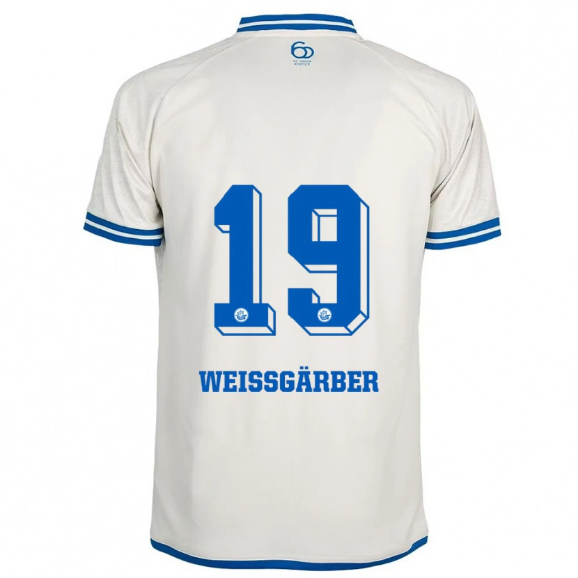 Danxen Herren Ronja Weißgärber #19 Weiß Blau Auswärtstrikot Trikot 2025/26 T-Shirt Österreich