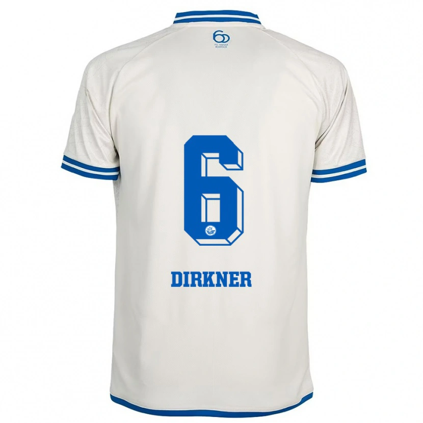 Danxen Herren Jonas Dirkner #6 Weiß Blau Auswärtstrikot Trikot 2025/26 T-Shirt Österreich
