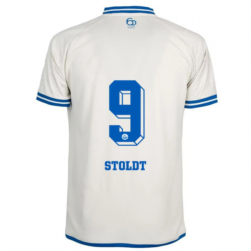 Danxen Herren Luca Stoldt #9 Weiß Blau Auswärtstrikot Trikot 2025/26 T-Shirt Österreich