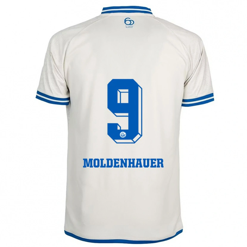 Danxen Herren Max Moldenhauer #9 Weiß Blau Auswärtstrikot Trikot 2025/26 T-Shirt Österreich