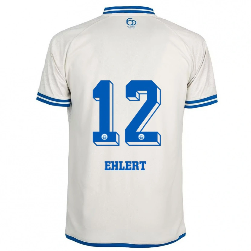 Danxen Herren Jonas Ehlert #12 Weiß Blau Auswärtstrikot Trikot 2025/26 T-Shirt Österreich