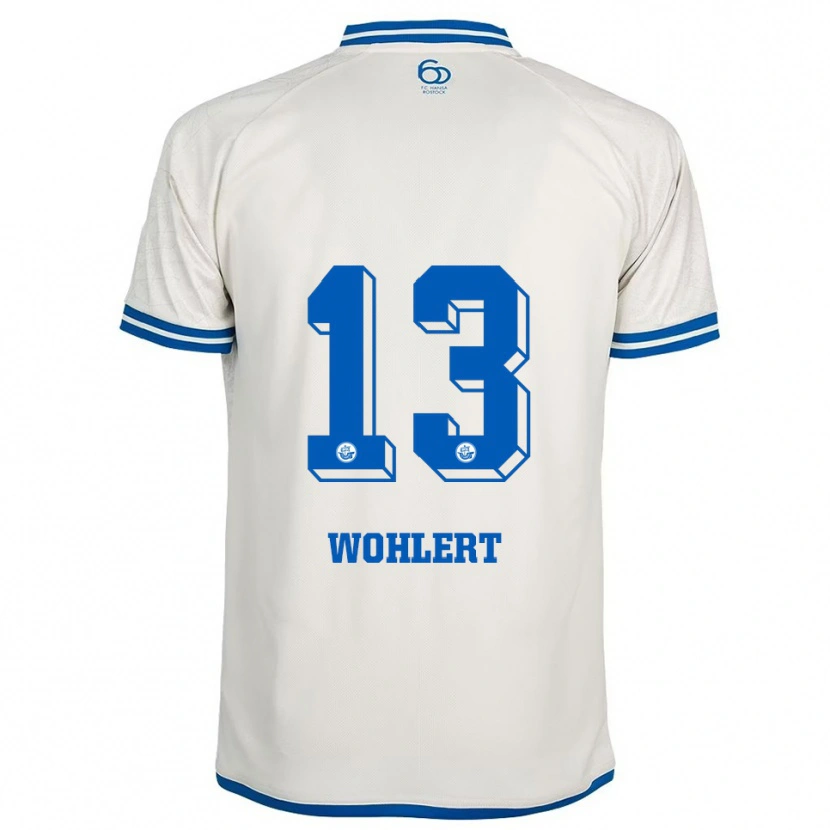 Danxen Herren Finlay Wohlert #13 Weiß Blau Auswärtstrikot Trikot 2025/26 T-Shirt Österreich