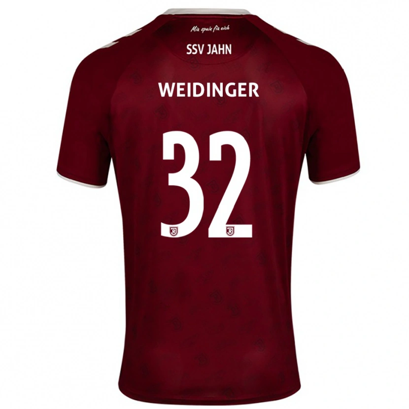 Danxen Herren Alexander Weidinger #32 Burgunder Weiß Auswärtstrikot Trikot 2025/26 T-Shirt Österreich