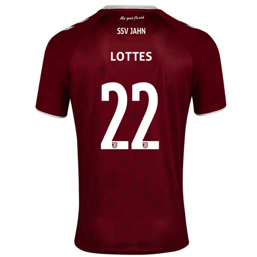 Danxen Herren Benjamin Lottes #22 Burgunder Weiß Auswärtstrikot Trikot 2025/26 T-Shirt Österreich