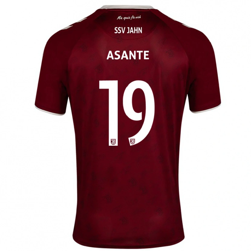 Danxen Herren Davis Asante #19 Burgunder Weiß Auswärtstrikot Trikot 2025/26 T-Shirt Österreich