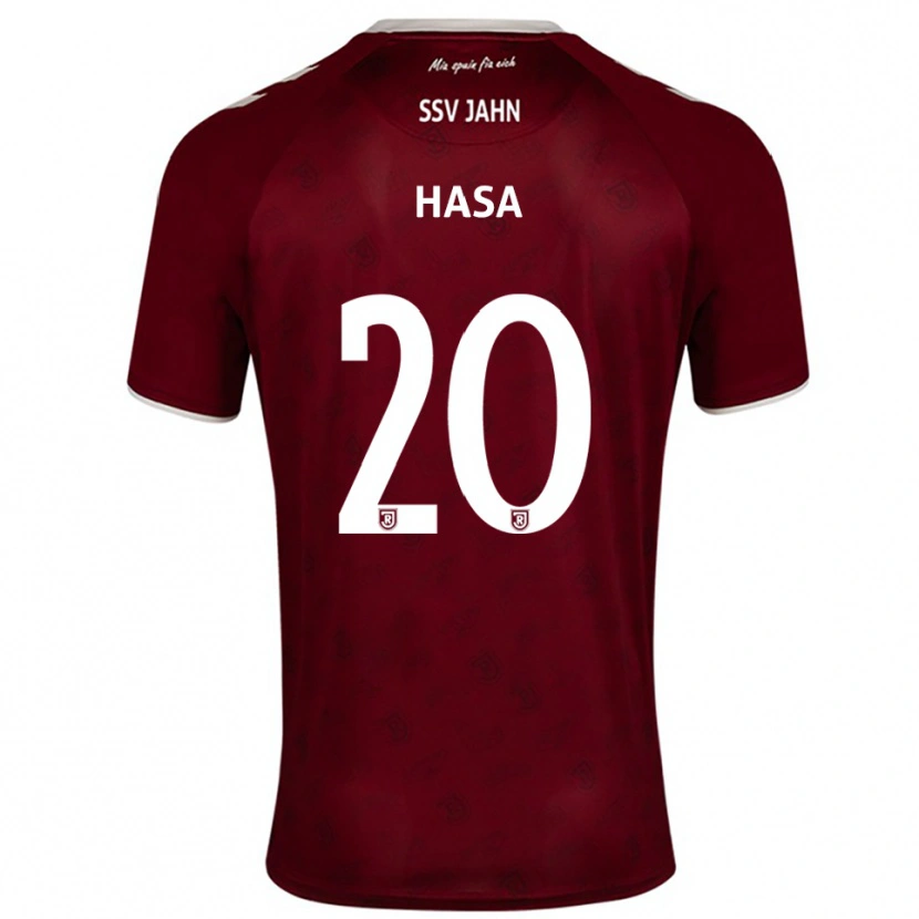 Danxen Herren Samuel Hasa #20 Burgunder Weiß Auswärtstrikot Trikot 2025/26 T-Shirt Österreich