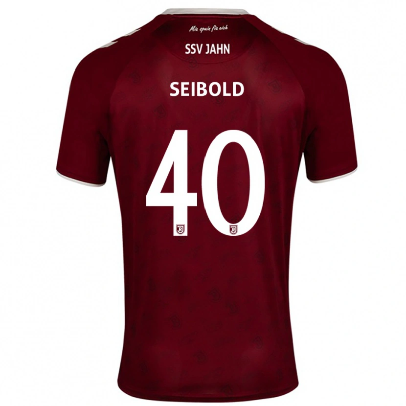 Danxen Herren Jakob Seibold #40 Burgunder Weiß Auswärtstrikot Trikot 2025/26 T-Shirt Österreich