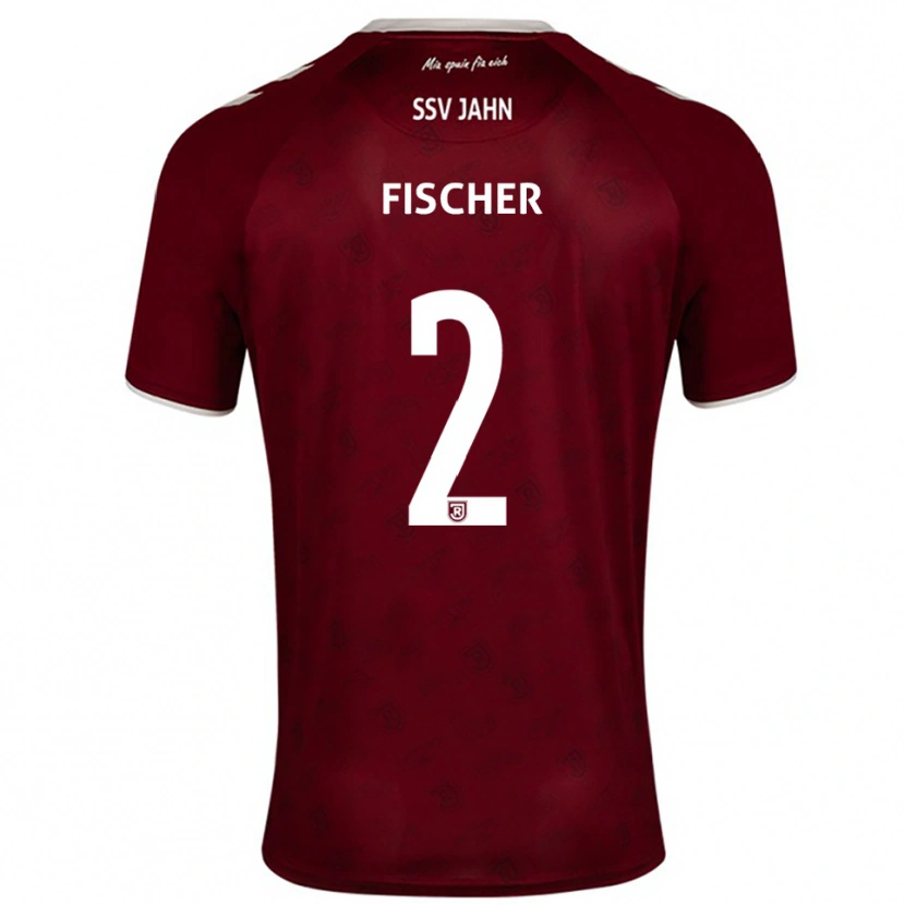 Danxen Herren Florian Fischer #2 Burgunder Weiß Auswärtstrikot Trikot 2025/26 T-Shirt Österreich
