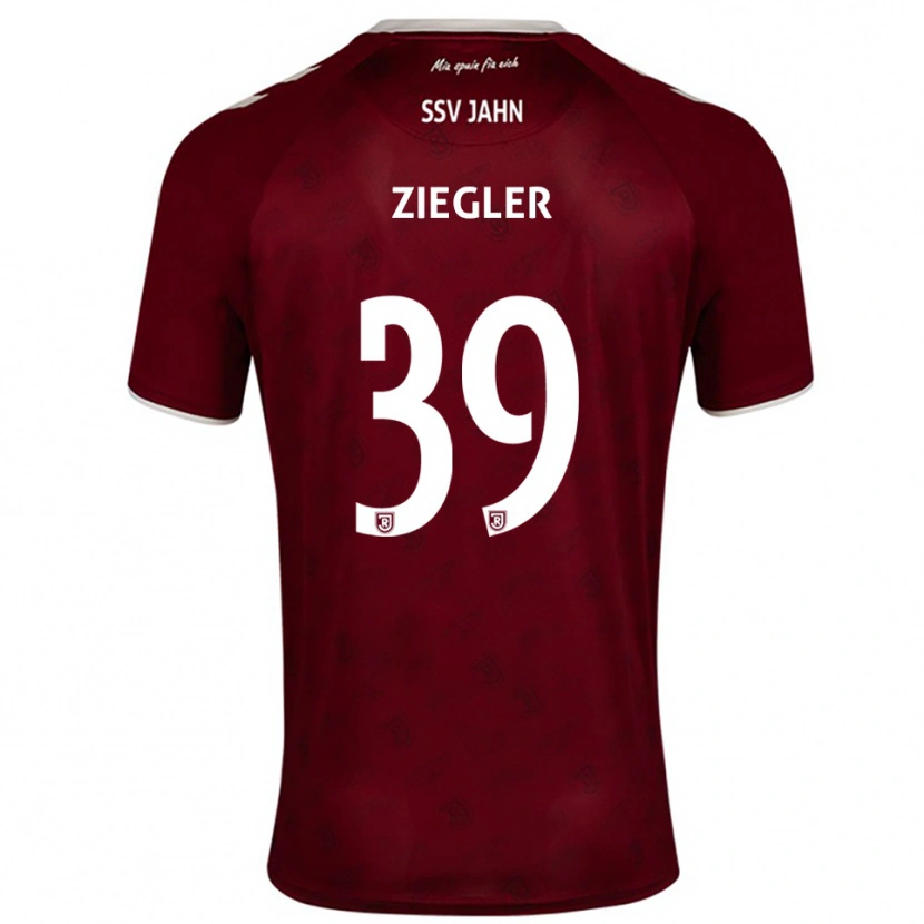 Danxen Herren Fabian Ziegler #39 Burgunder Weiß Auswärtstrikot Trikot 2025/26 T-Shirt Österreich