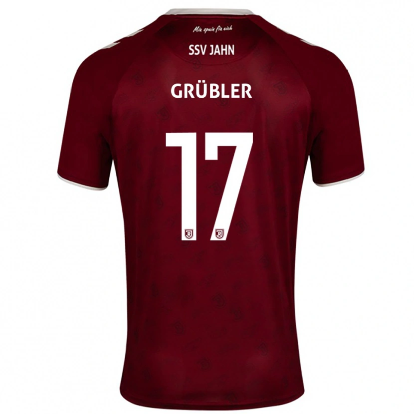 Danxen Herren David Grübler #17 Burgunder Weiß Auswärtstrikot Trikot 2025/26 T-Shirt Österreich