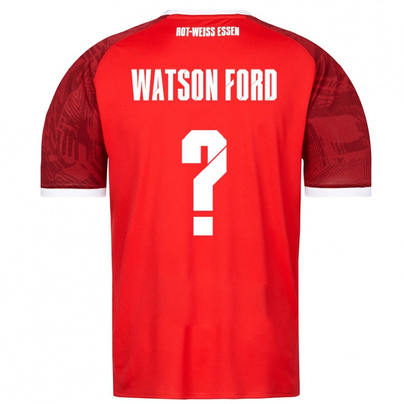 Danxen Herren Rawley Watson Ford #0 Rot Burgunder Weiß Auswärtstrikot Trikot 2025/26 T-Shirt Österreich
