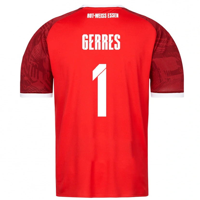 Danxen Herren Romero Gerres #1 Rot Burgunder Weiß Auswärtstrikot Trikot 2025/26 T-Shirt Österreich