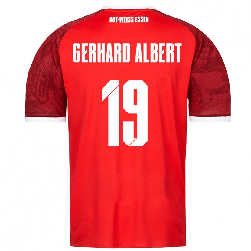 Danxen Herren Naufal Driss Gerhard Albert #19 Rot Burgunder Weiß Auswärtstrikot Trikot 2025/26 T-Shirt Österreich