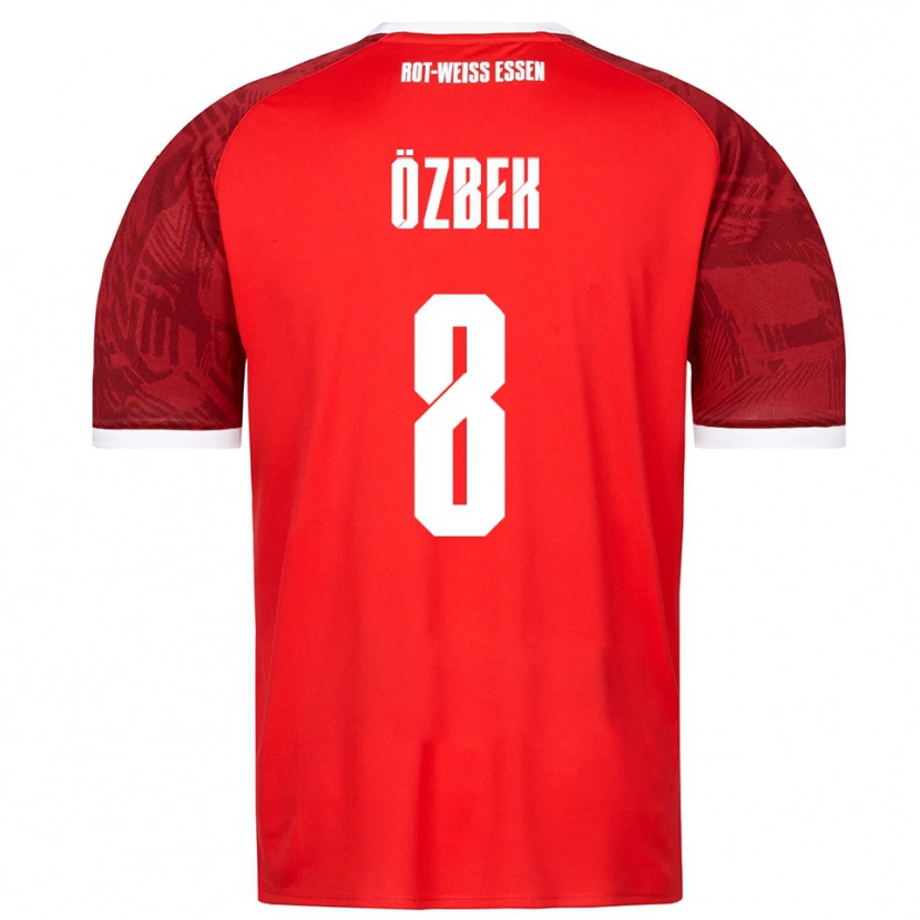 Danxen Herren Boran Özbek #8 Rot Burgunder Weiß Auswärtstrikot Trikot 2025/26 T-Shirt Österreich