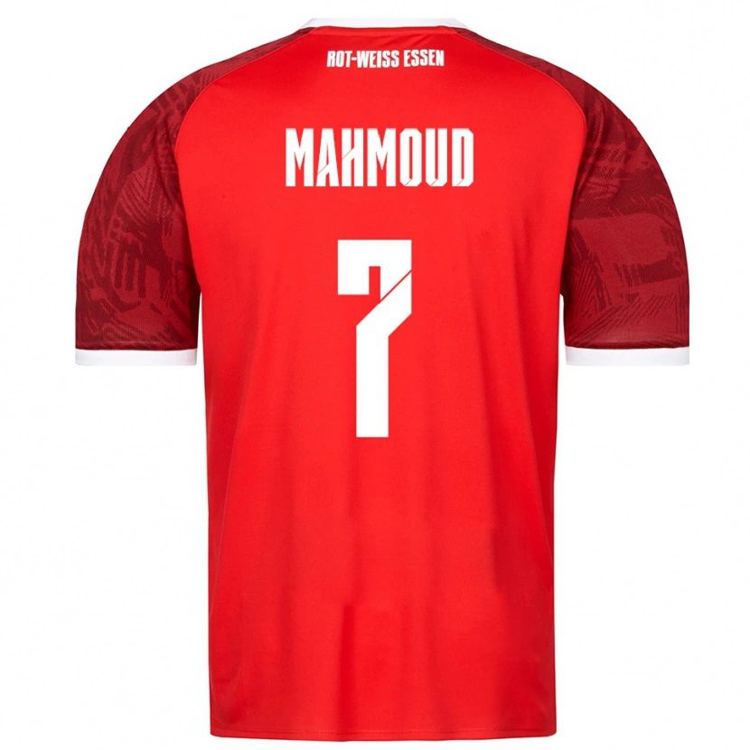 Danxen Herren Bakir Mahmoud #7 Rot Burgunder Weiß Auswärtstrikot Trikot 2025/26 T-Shirt Österreich
