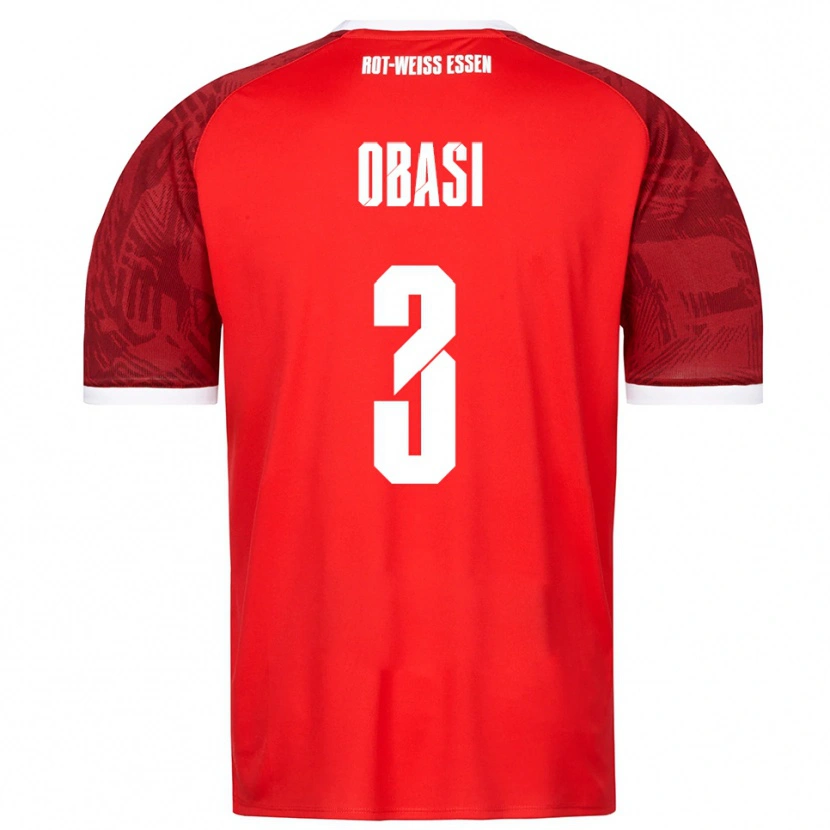Danxen Herren Carrick Obasi #3 Rot Burgunder Weiß Auswärtstrikot Trikot 2025/26 T-Shirt Österreich