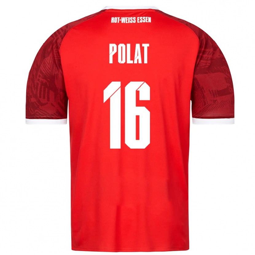Danxen Herren Mert Polat #16 Rot Burgunder Weiß Auswärtstrikot Trikot 2025/26 T-Shirt Österreich