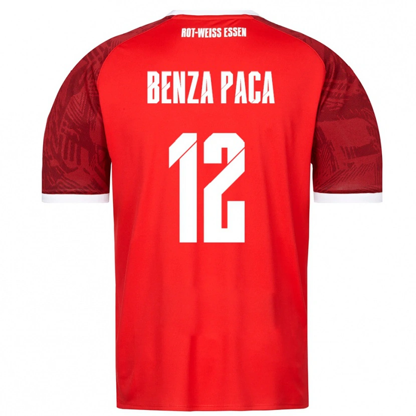 Danxen Herren Lynes Benza Paca #12 Rot Burgunder Weiß Auswärtstrikot Trikot 2025/26 T-Shirt Österreich
