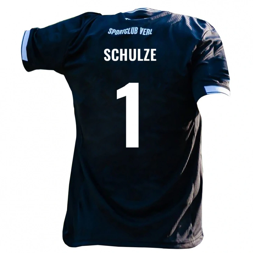Danxen Herren Philipp Schulze #1 Schwarz Weiß Auswärtstrikot Trikot 2025/26 T-Shirt Österreich