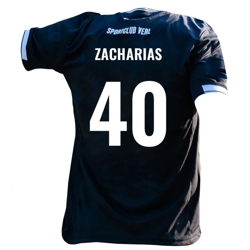 Danxen Herren Marlon Zacharias #40 Schwarz Weiß Auswärtstrikot Trikot 2025/26 T-Shirt Österreich