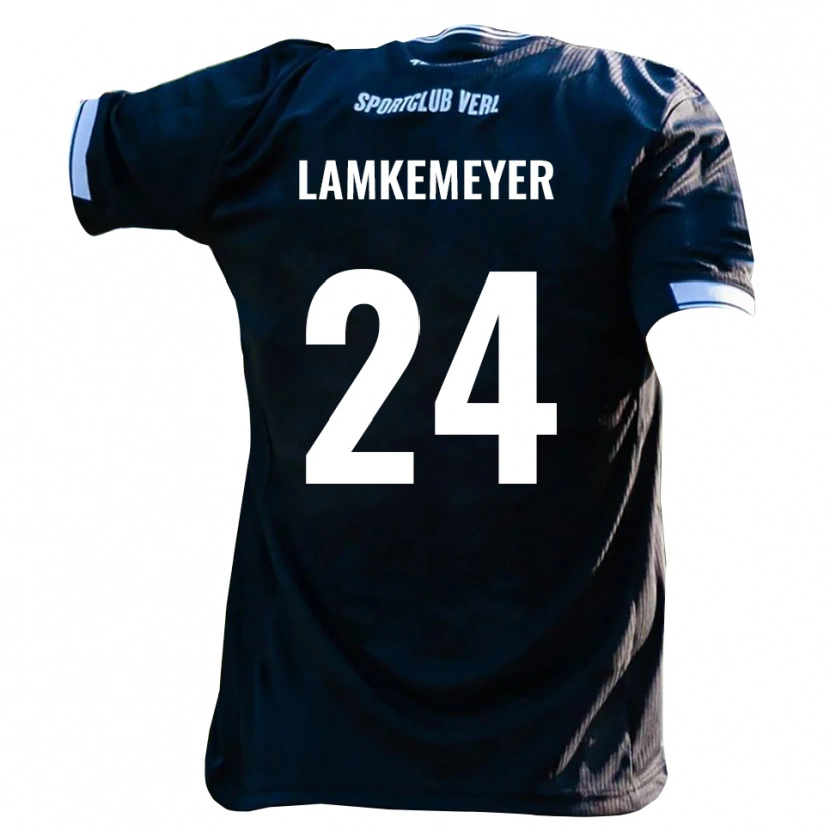 Danxen Herren Moritz Lamkemeyer #24 Schwarz Weiß Auswärtstrikot Trikot 2025/26 T-Shirt Österreich
