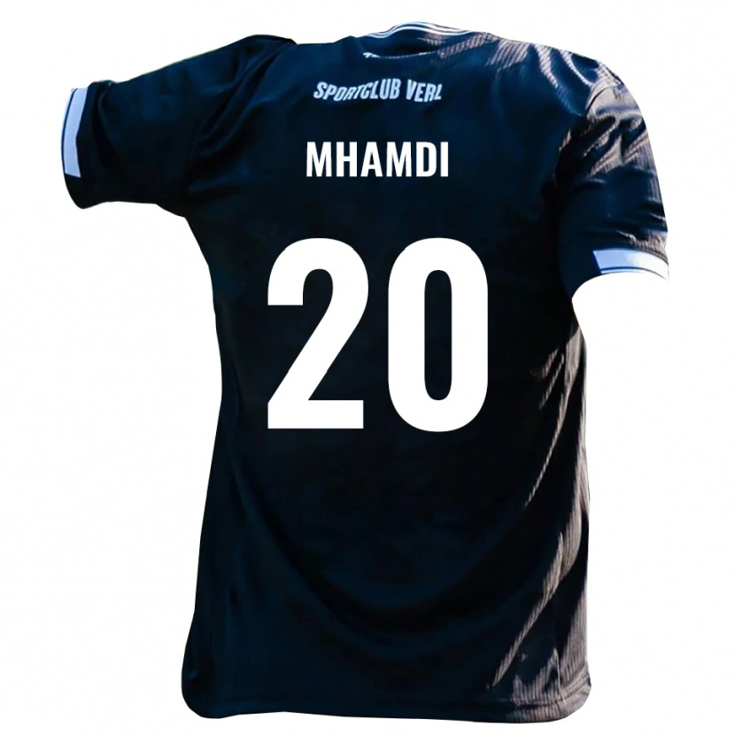 Danxen Herren Oualid Mhamdi #20 Schwarz Weiß Auswärtstrikot Trikot 2025/26 T-Shirt Österreich