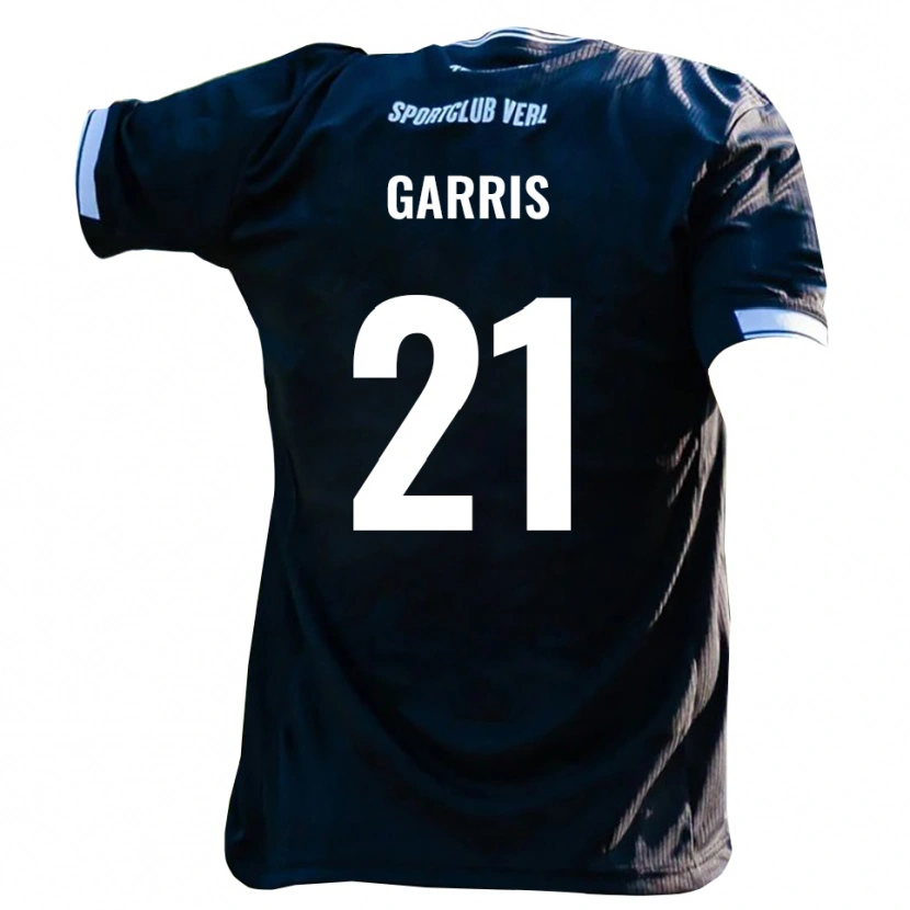 Danxen Herren Jaden-Romero Garris #21 Schwarz Weiß Auswärtstrikot Trikot 2025/26 T-Shirt Österreich