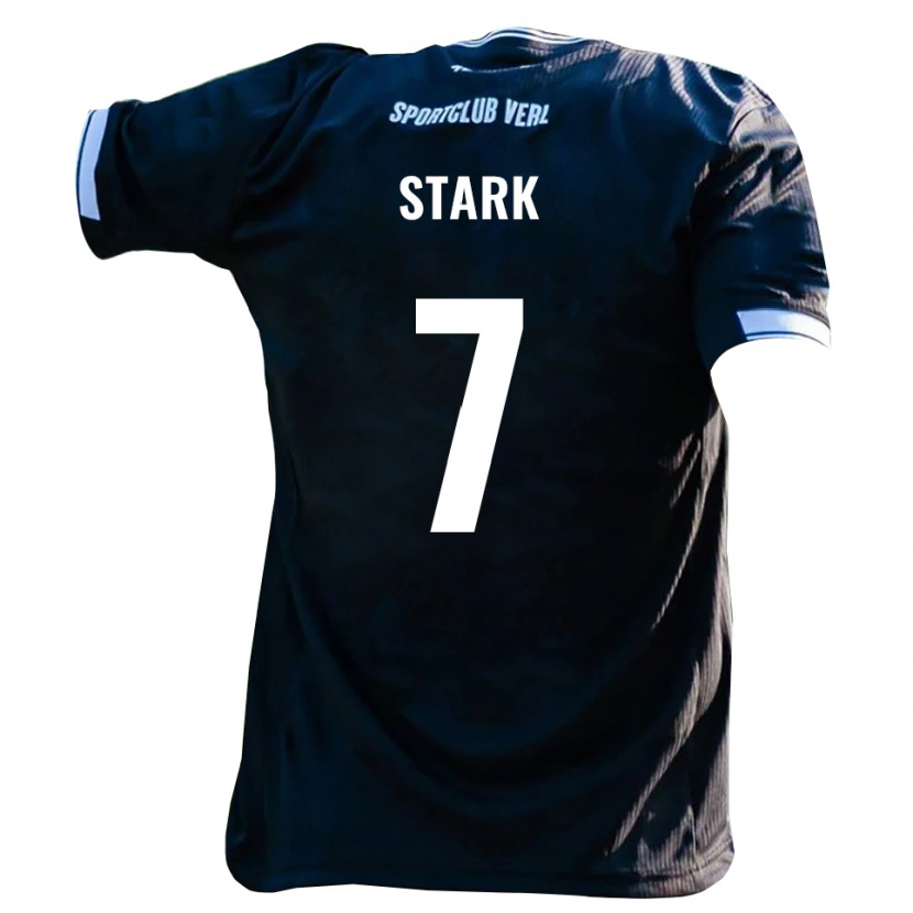 Danxen Herren Julian Stark #7 Schwarz Weiß Auswärtstrikot Trikot 2025/26 T-Shirt Österreich