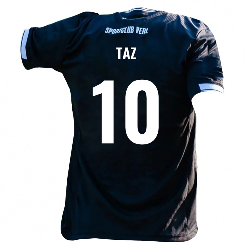 Danxen Herren Berkan Taz #10 Schwarz Weiß Auswärtstrikot Trikot 2025/26 T-Shirt Österreich