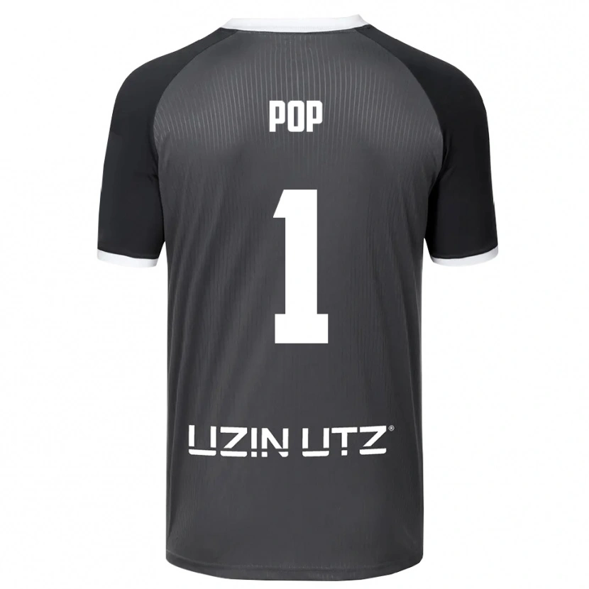 Danxen Herren Nico Pop #1 Grau Weiß Auswärtstrikot Trikot 2025/26 T-Shirt Österreich