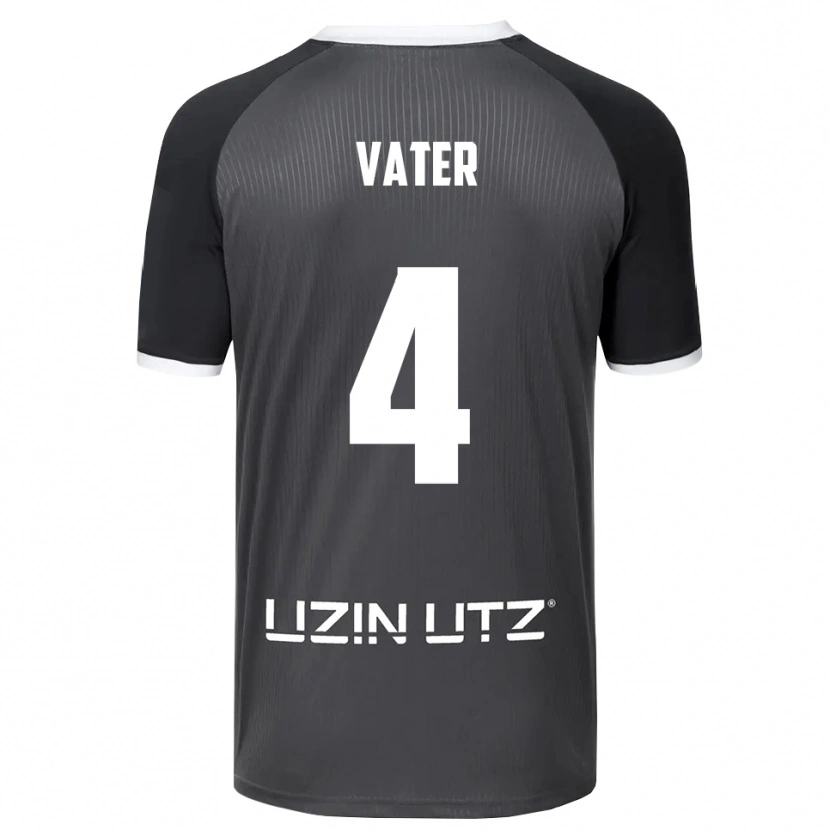 Danxen Herren Felix Vater #4 Grau Weiß Auswärtstrikot Trikot 2025/26 T-Shirt Österreich