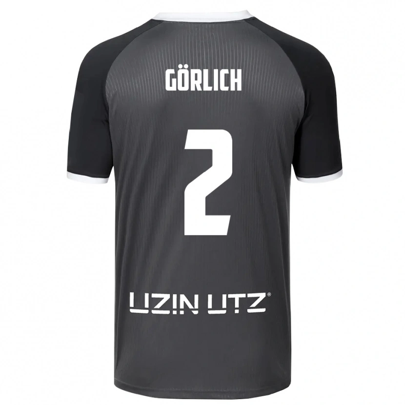 Danxen Herren Luis Görlich #2 Grau Weiß Auswärtstrikot Trikot 2025/26 T-Shirt Österreich