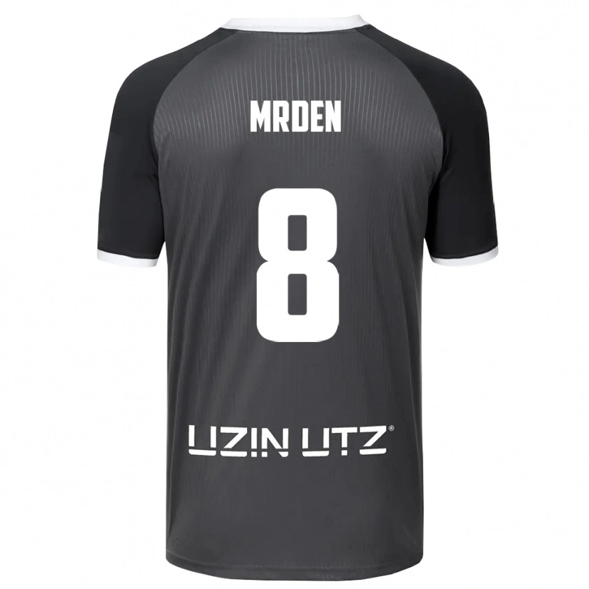 Danxen Herren Mateo Mrden #8 Grau Weiß Auswärtstrikot Trikot 2025/26 T-Shirt Österreich