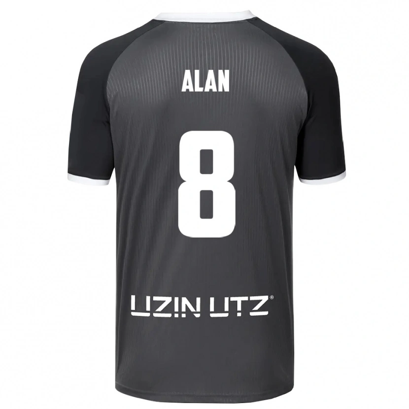 Danxen Herren Ali Alan #8 Grau Weiß Auswärtstrikot Trikot 2025/26 T-Shirt Österreich