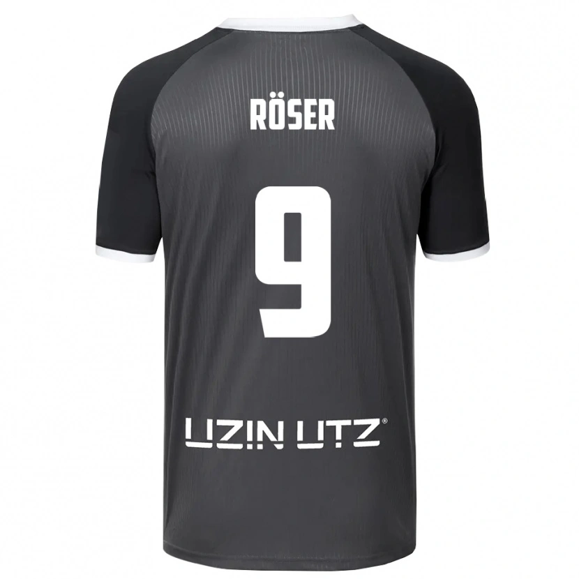 Danxen Herren Lucas Röser #9 Grau Weiß Auswärtstrikot Trikot 2025/26 T-Shirt Österreich