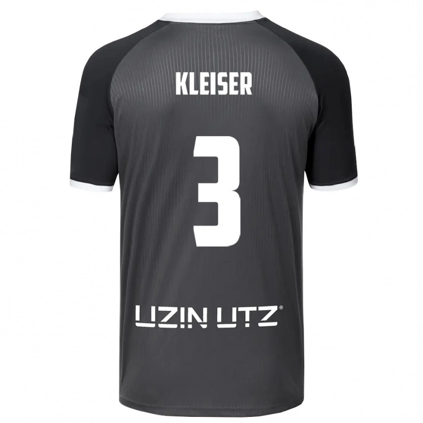 Danxen Herren Noah Kleiser #3 Grau Weiß Auswärtstrikot Trikot 2025/26 T-Shirt Österreich