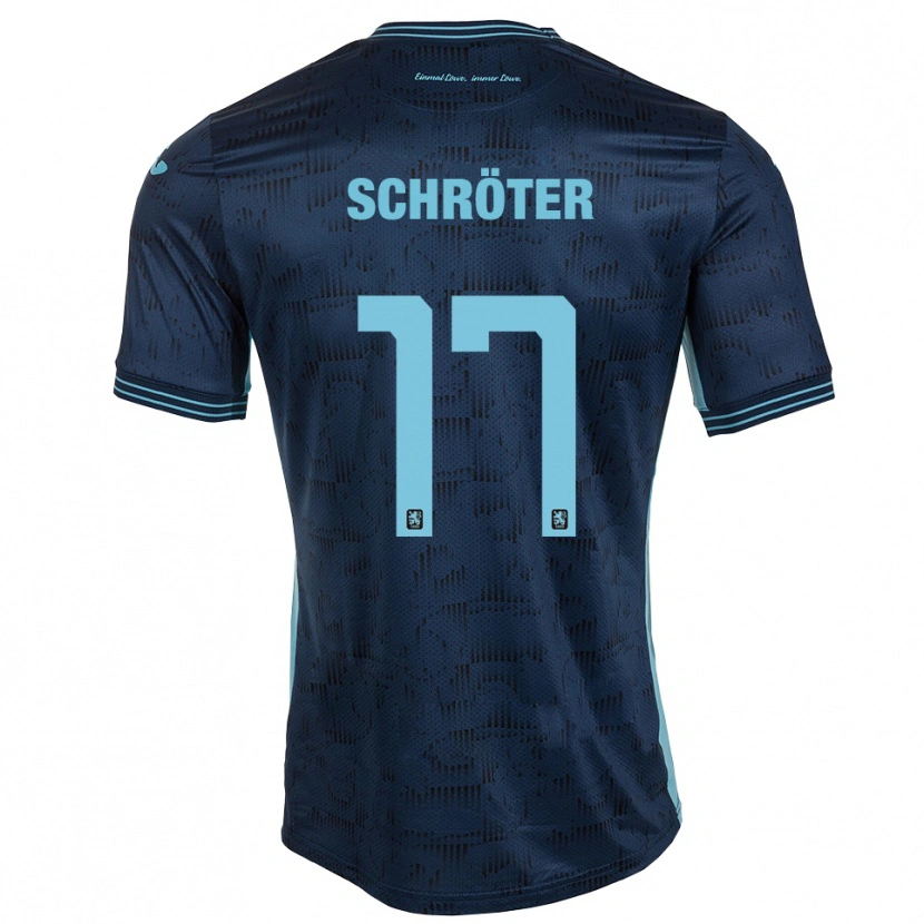 Danxen Herren Morris Schröter #17 Königsblau Auswärtstrikot Trikot 2025/26 T-Shirt Österreich