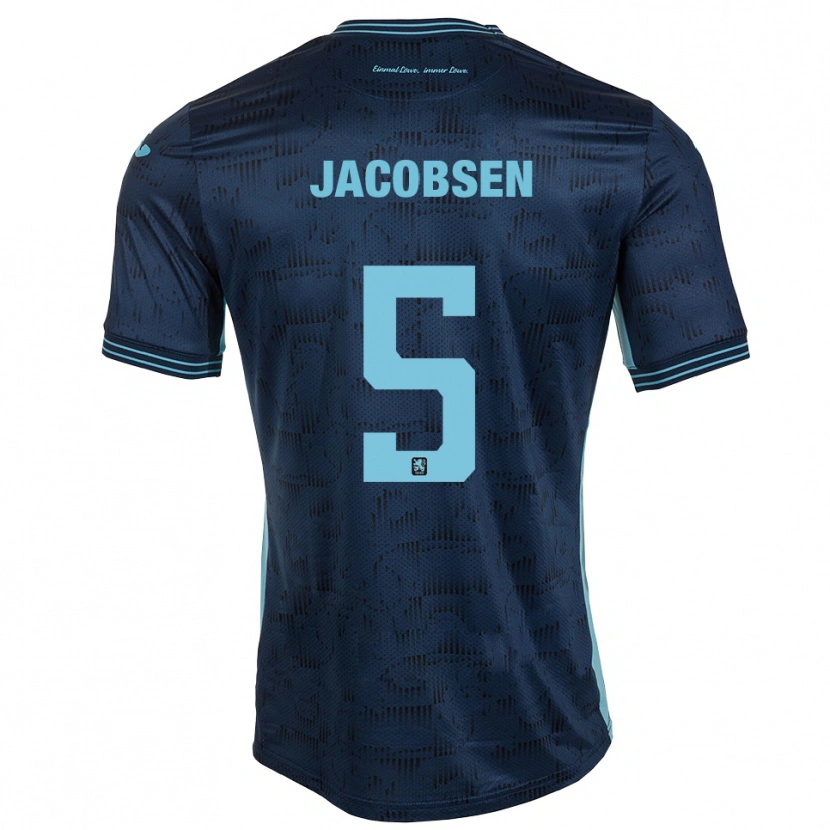 Danxen Herren Thore Jacobsen #5 Königsblau Auswärtstrikot Trikot 2025/26 T-Shirt Österreich